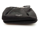 Yves Saint Laurent Ysl Pochon Mini Black Satin Pouch Clutch Handbag Do1125pxzde