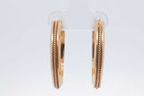 18k Yellow Gold Hoop Earrings 6.2 Grams Eb0726iorsa