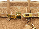 Hermes Birkin 25cm Gold Brown Togo Gold Hardware Handbag Do0626lrxzxde
