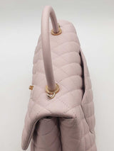 Chanel Light Pink Quilted Cavier Coco Top Handle Bag Eb1025wrxzde