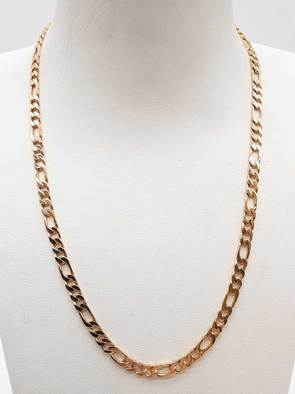 14k Yellow Gold 18.4g Figaro Chain 17 In Do0625cxzde