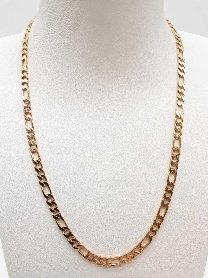 14k Yellow Gold 18.4g Figaro Chain 17 In Do0625cxzde