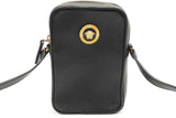 Versace Medusa Black Leather Biggie Crossbody Bag Eb0526lrrde