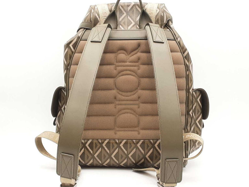 Dior Hit The Road Diamond Green Canvas Backpack Aa0725lzxzsa