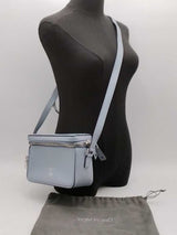 Tom Ford Metro Small Soft Leather Box Shoulder Bag Blue Aa1026lzxsa