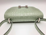 Hermes Constance Mini Green Croc Leather Shoulder Bag Dooexzxde 144020004171