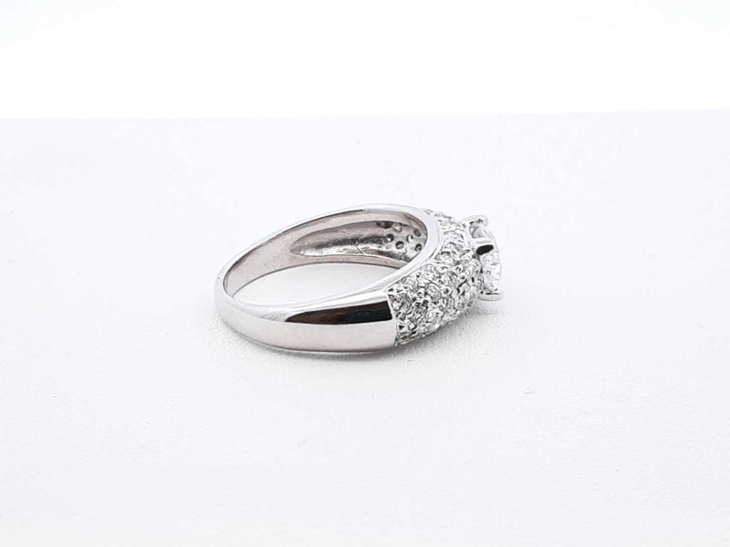 2.13 Cttw Diamond & 14k Gold Cluster Ring 5.7 Grams Size 7.25 Fw0925lprxdu