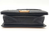 Chanel Black Chevron Quilted Caviar Leather Boy Bag Eb1225orxzde