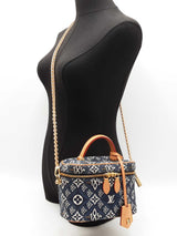 Louis Vuitton Since 1854 Vanity Pm In Blue Jacquard Fw1125loxzdu