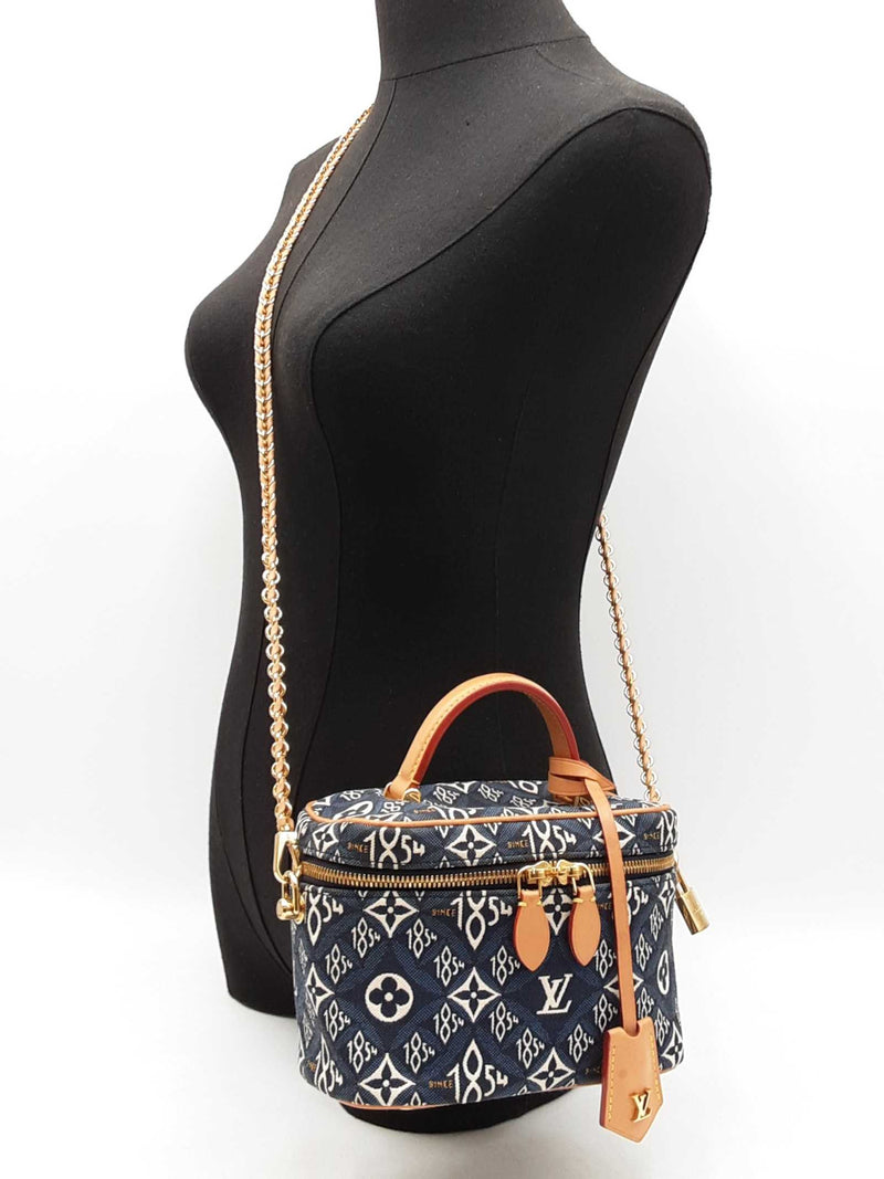 Louis Vuitton Since 1854 Vanity Pm In Blue Jacquard Fw1125loxzdu
