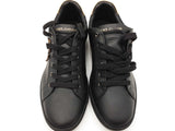 Dolce & Gabbana Black Gold Leather Heart Sneakers Size 11 Sd0126ozxdu