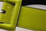 Saint Laurent Neon Green Patent Leather Belt Size 75 Eb0126rxsa