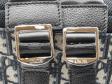Christian Dior Rider Backpack In Dior Oblique Jacquard & Black Leather Fw00726irzdu