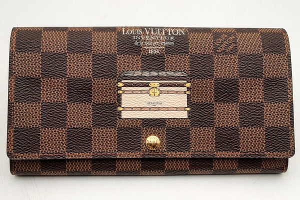 Louis Vuitton Damier Ebene Trunks & Locks Sarah Wallet Eb0824orxsa