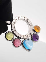 Bvlgari Allegra 18k White Gold & Gemstone Pendant 9.5 Grams Fw0326erxdu