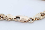 10k Yellow Gold Rope Chain Necklace 7.3 Grams 22 Inch Eb07wrxde