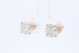 3.0cttw Diamond Stud Screwback Earrings In 18k Yellow Gold 2 Grams Eb0126lrxzde