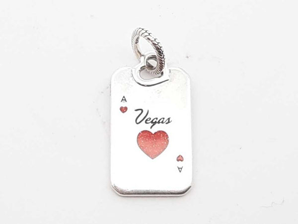 Pandora .925 Silver 3g Vegas Ace Of Hearts Charm Lh1025lxde