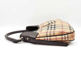 Burberry Brooklyn Hobo Bag In Haymarket Check Coated Canvas Fw0426ozxdu