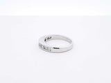 1.0 Ctw Channel-set Diamond & 18k White Gold Ring 4 Grams Size 5 Fw0925osrdu