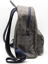 Mcm Stark Visetos Side Studs Backpack In Phantom Gray Aa0925orzsa