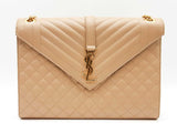 Saint Laurent Envelope Large Beige Shoulder Bag Sd1025ezxde