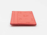 Mcm Ottomar Card Case In Hot Coral Monogram Leather Fw0926rxdu