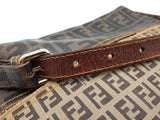Fendi Messenger Bag In Two-tone Zucca & Zucchino Coated Canvas Fw0926lordu