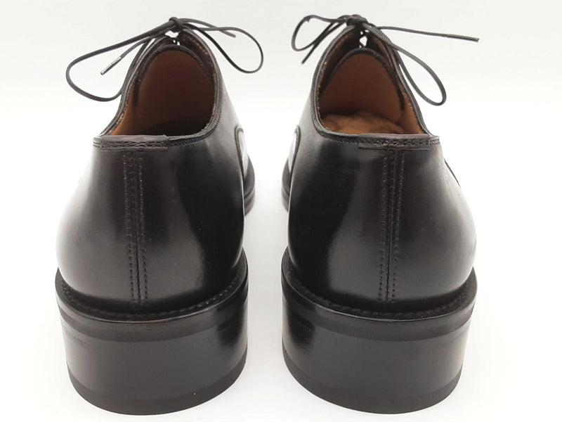 Christian Louboutin City Bro Flat Black Leather Shoes Size Eu 39.5 Do0425lxzde