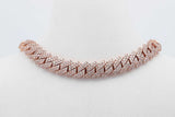 10k Rose Gold Diamond Cuban Link Necklace 55.6 Grams 20 Inch Eb0726oxxzsa