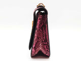 Versace Purple Snakeskin Virtus Shoulder Bag Sd0626pzxde