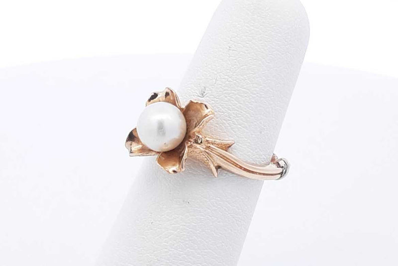 Pearl Ring In 14k Yellow Gold 3.8 Grams Size 5 Eb0924lxzsa