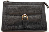Michael Kors Cooper Black Leather Wristlet Eb0226lede