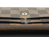 Louis Vuitton Emilie Wallet In Damier Ebene Coated Canvas Fw1025oxzdu