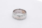 0.48cttw Diamond Band Ring In 14k White Gold 11.7 Grams Size 11 Eb0926erxsa