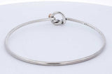 Tiffany & Co. Love Knot Sterling & 18k Yellow Gold Bangle Bracelet 7g Eb0526crde