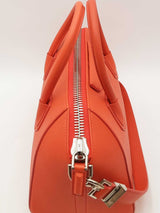 Givenchy Orange Sugar Goatskin Leather Antigona Top Handle Bag Eb0926rxzsa