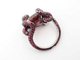 Boucheron Pythia 18k Gold Ruby Tourmaline Ring Size 6.75 Lhixzxde 144020009096