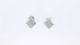 Approx. 1.52ctw Diamond Stud Earrings In 14k White Gold 3.1 Grams Eb1124oordu