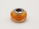 Pandora Orange Ribbon Murano Glass 0.925 Silver 2.8g Charm Do0425cde