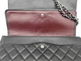 Chanel Classic Maxi Double Flap Black Calfskin Leather Shoulder Bag Do0225izxzde
