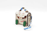 Mini Plaything Bag Charm In Ivory Fw0825cdu