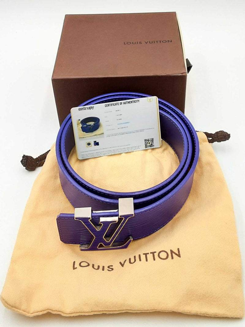 Louis Vuitton Purple Epi Leather Lv Initiales Belt Eb1224orxdu