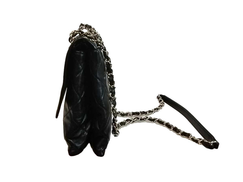 Chanel Medium Retro Label Black Lambskin Ghw Black Handbag Jg1025licrmia