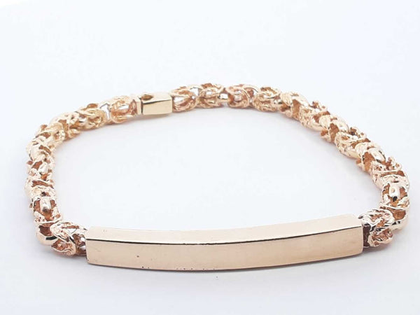 14k Yellow Gold Turkish Id Bracelet 20.7g 7.5 In Lh0724sxzde 144020017773