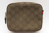 Gucci Monogram Olive Green Canvas Crossbody Bag Eb1025pxzde
