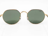 Ray-ban Jack Gold-tone Sunglasses With Green Lenses Fw0926czdu