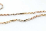 14k Tricolor Gold Rope Chain Necklace 21 Grams 24 Inch Eb1026loxzsa