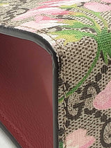Gucci Blooms Cosmetic Pouch In Gg Supreme & Dry Rose Coated Canvas Fw1125orzdu