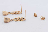 18k Yellow Gold Drop Stud Earrings 2.5 Grams Eb0826orxsa